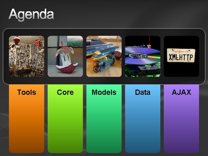 Agenda Tools Core Models Data AJAX 