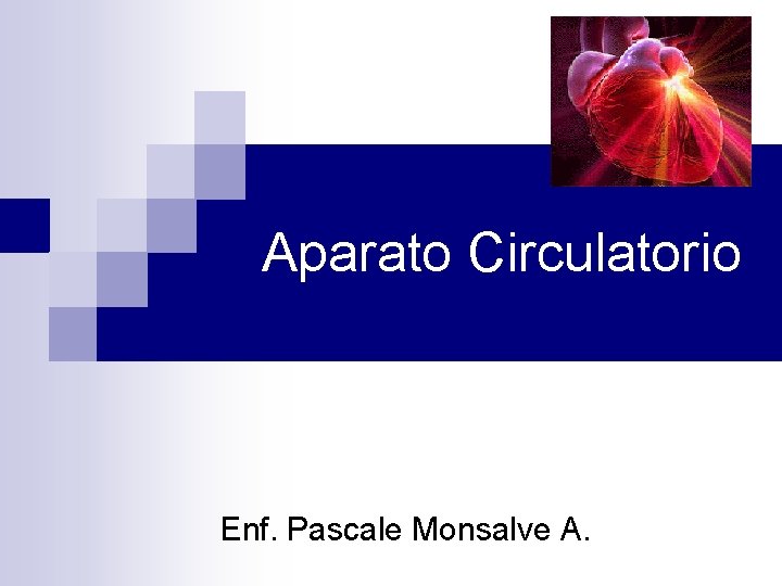 Aparato Circulatorio Enf. Pascale Monsalve A. 