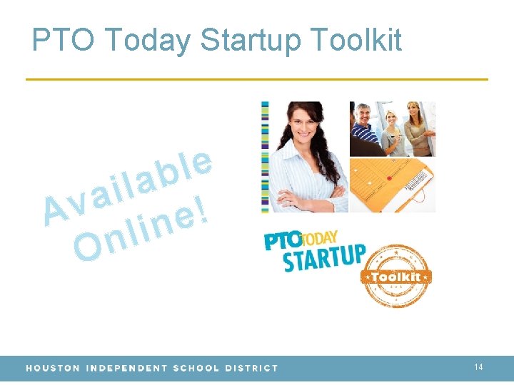 PTO Today Startup Toolkit e l b a l i a Av ine! l