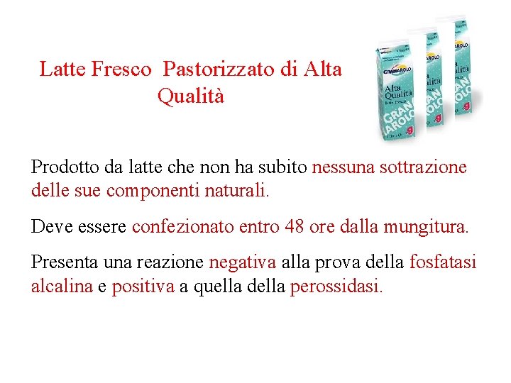 Latte Fresco Pastorizzato di Alta Qualità Prodotto da latte che non ha subito nessuna