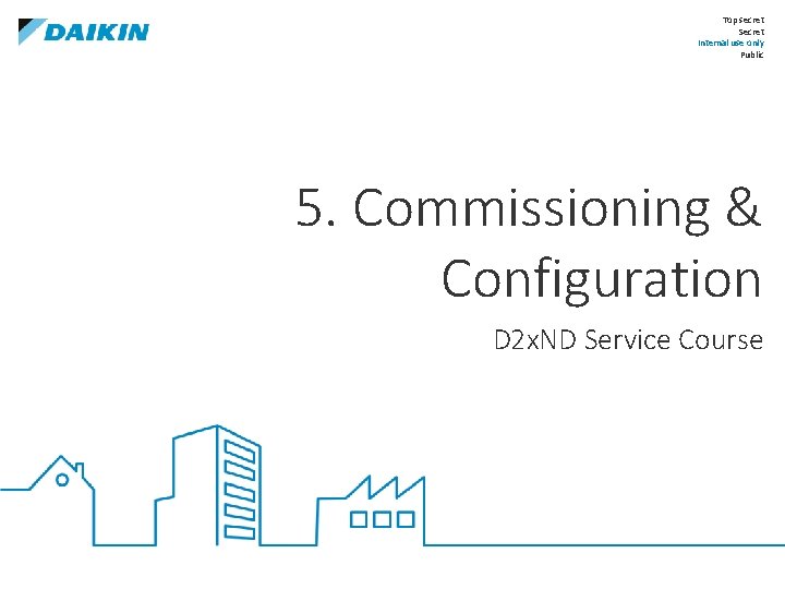 Top secret Secret Internal use only Public 5. Commissioning & Configuration D 2 x.