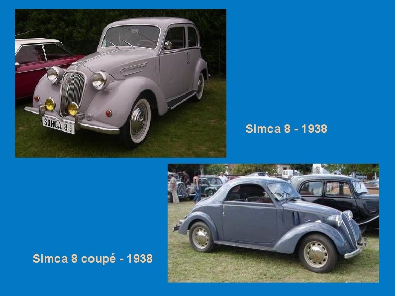 Simca 8 - 1938 Simca 8 coupé - 1938 