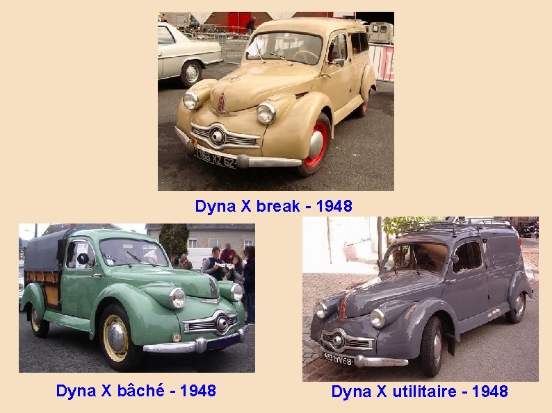 Dyna X break - 1948 Dyna X bâché - 1948 Dyna X utilitaire -