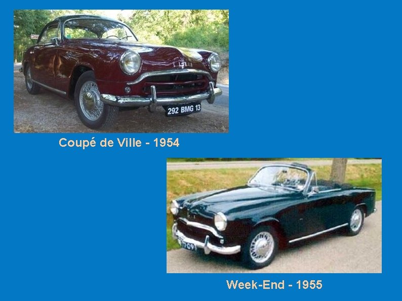 Coupé de Ville - 1954 Week-End - 1955 