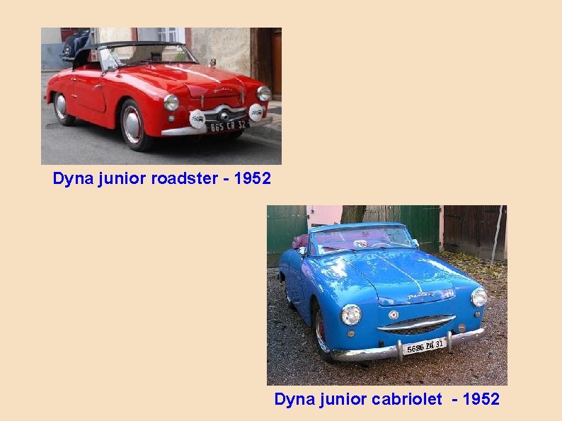 Dyna junior roadster - 1952 Dyna junior cabriolet - 1952 