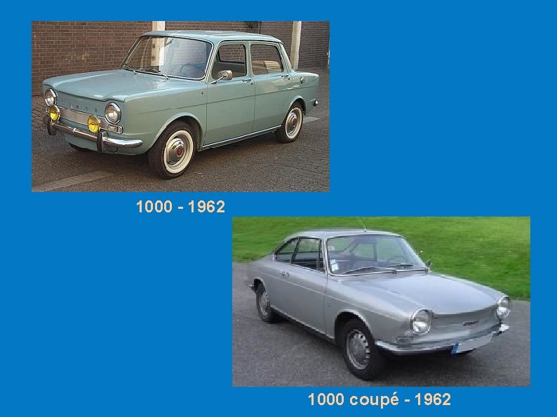 1000 - 1962 1000 coupé - 1962 