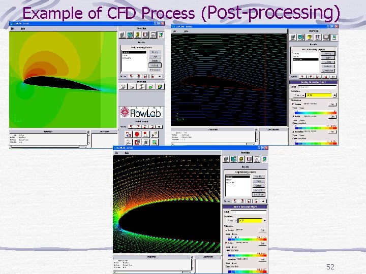 Example of CFD Process (Post-processing) 52 Example of CFD Process (Post-processing) 52