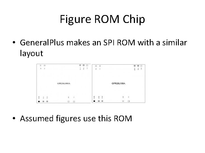 Figure ROM Chip • General. Plus makes an SPI ROM with a similar layout
