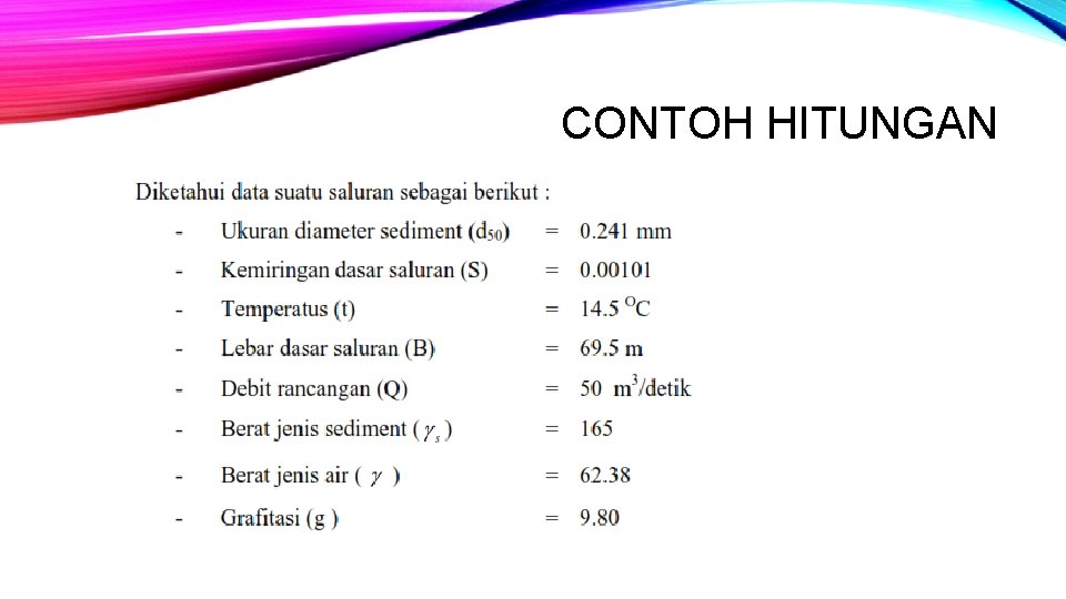 CONTOH HITUNGAN 