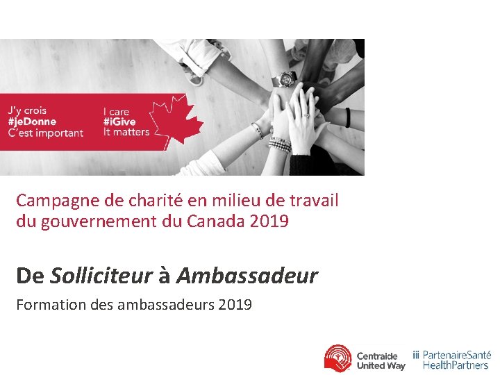 Campagne de charité en milieu de travail du gouvernement du Canada 2019 De Solliciteur