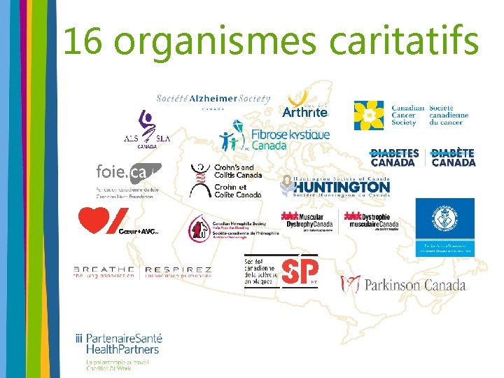 16 organismes caritatifs 