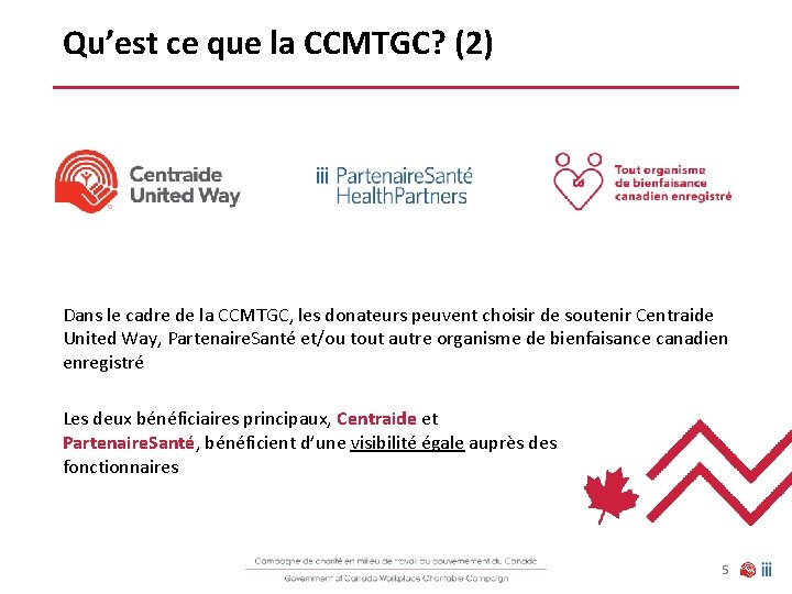 Qu’est ce que la CCMTGC? (2) Dans le cadre de la CCMTGC, les donateurs Qu’est ce que la CCMTGC? (2) Dans le cadre de la CCMTGC, les donateurs