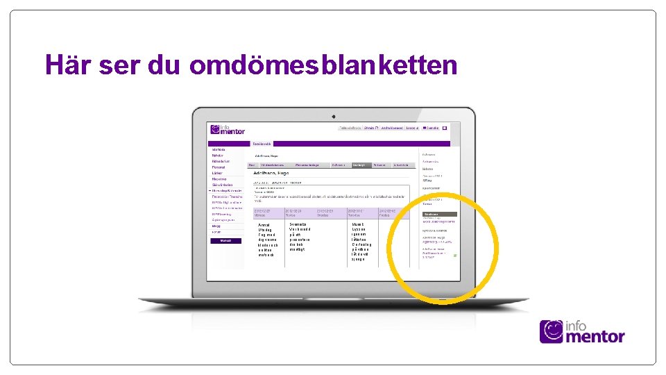 Här ser du omdömesblanketten Annat Utedag. Tag med dig varma kläder och en liten