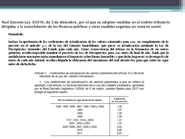 Real Decreto-Ley 3/2016, de 2 de diciembre, por el que se adoptan medidas en