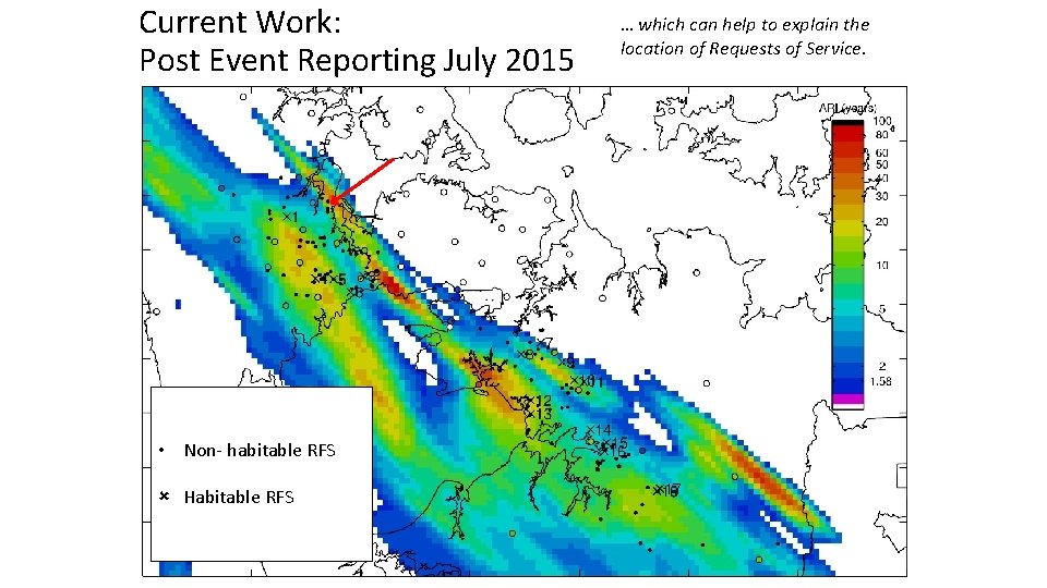Current Work: Post Event Reporting July 2015 • Non- habitable RFS û Habitable RFS
