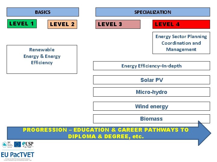 BASICS LEVEL 1 LEVEL 2 Renewable Energy & Energy Efficiency SPECIALIZATION LEVEL 3 LEVEL BASICS LEVEL 1 LEVEL 2 Renewable Energy & Energy Efficiency SPECIALIZATION LEVEL 3 LEVEL