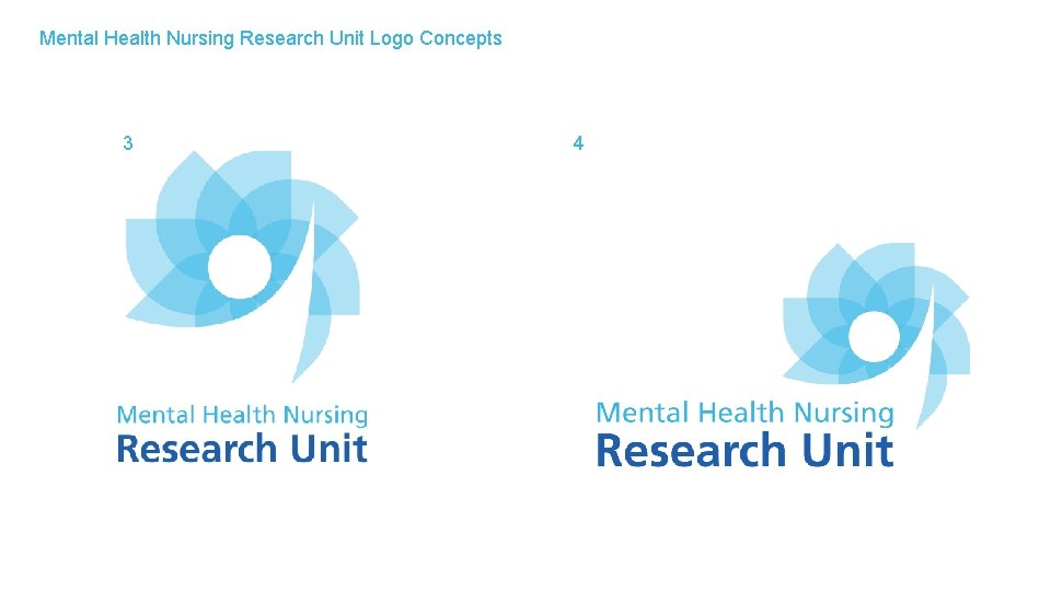 Mental Health Nursing Research Unit Logo Concepts 3 4 