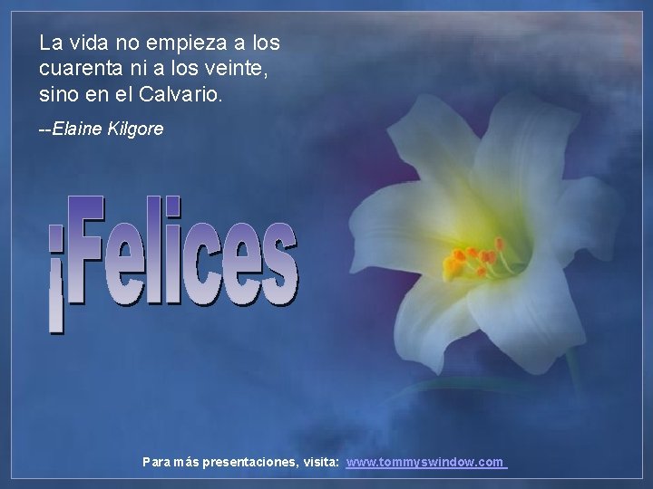 La vida no empieza a los cuarenta ni a los veinte, sino en el