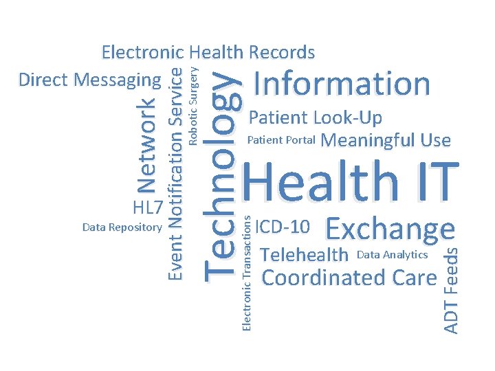 Information Patient Look-Up Patient Portal Meaningful Use Health IT Data Analytics ADT Feeds Exchange