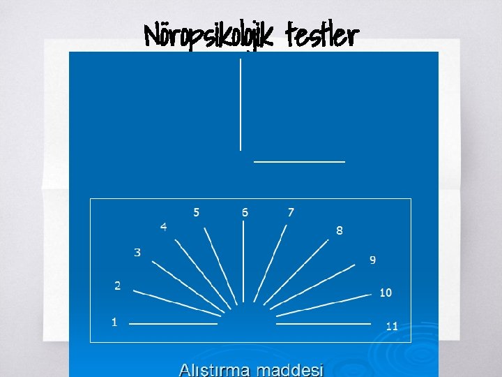 Nöropsikolojik testler ▧? 