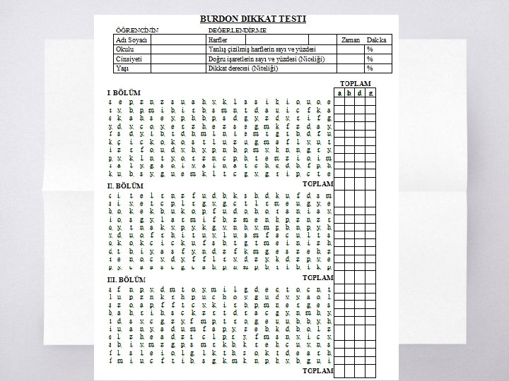 Nöropsikolojik testler 