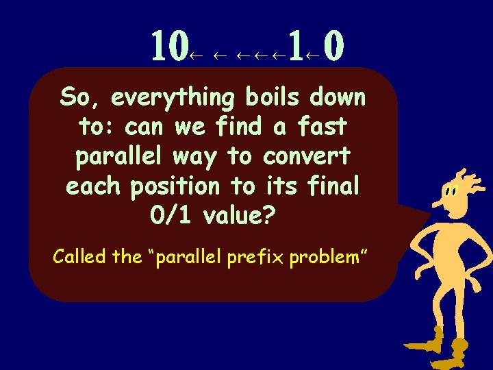 10 1 0 So, everything boils down to: can we find a fast parallel