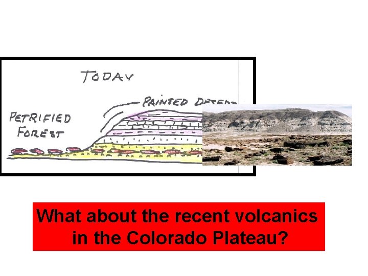 What about the recent volcanics in the Colorado Plateau? 