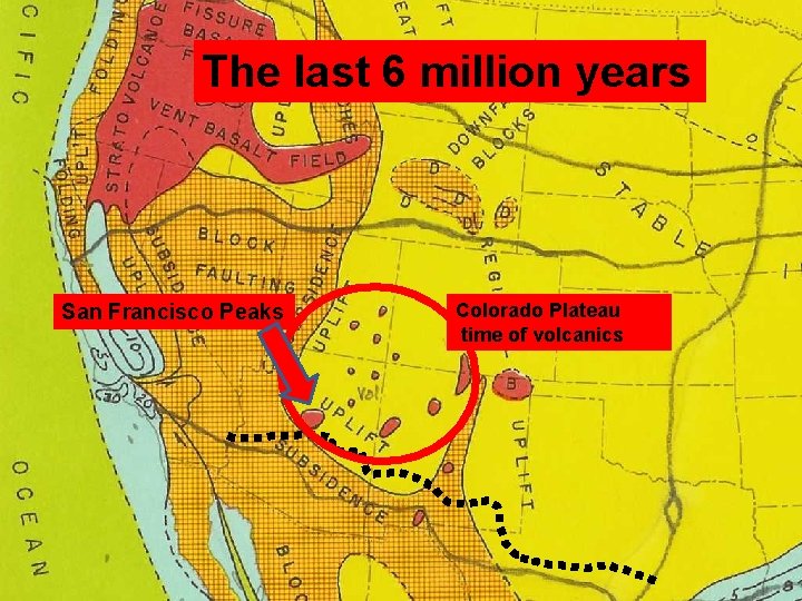 The last 6 million years San Francisco Peaks Colorado Plateau time of volcanics 