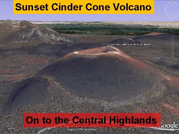 Sunset Cinder Cone Volcano On to the Central Highlands 