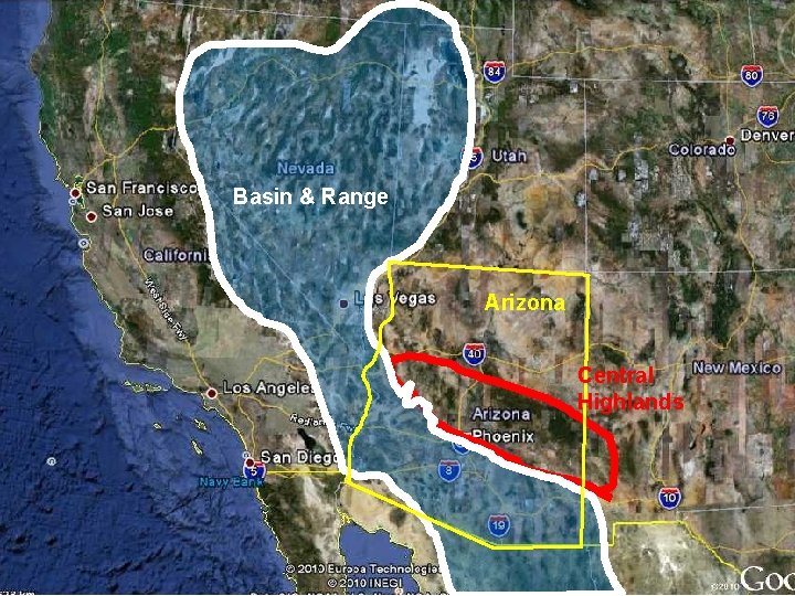 Basin & Range Arizona Central Highlands 