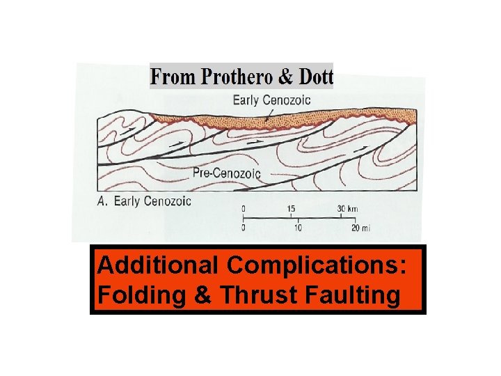 Additional Complications: Folding & Thrust Faulting 