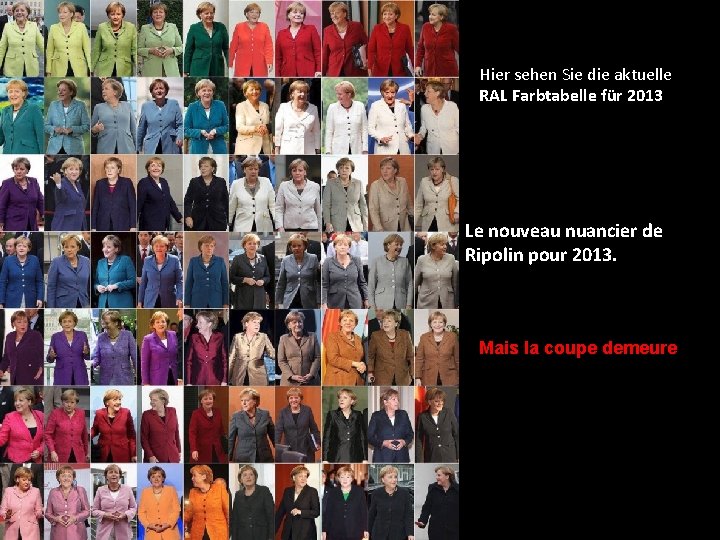 Hier sehen Sie die aktuelle RAL Farbtabelle für 2013 Le nouveau nuancier de Ripolin