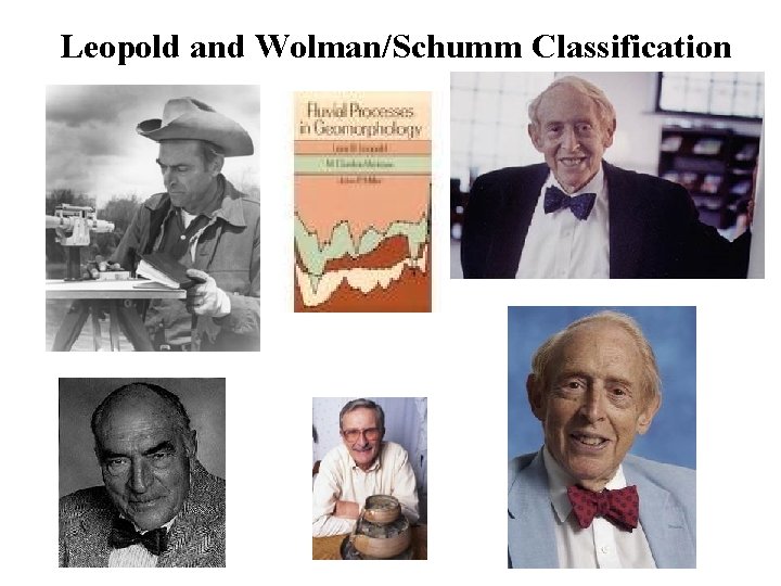 Leopold and Wolman/Schumm Classification 