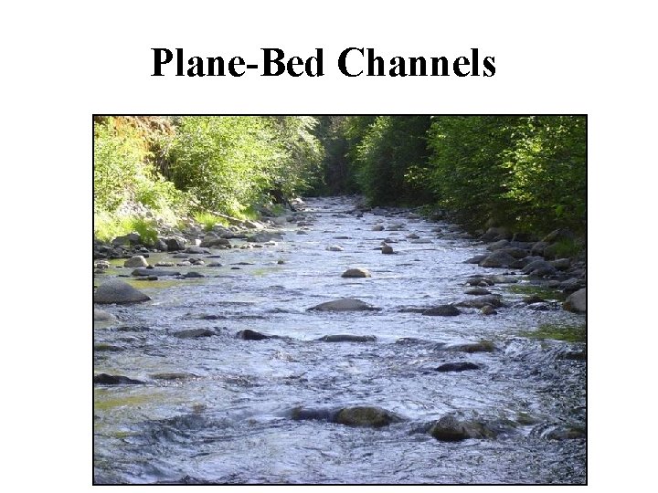 Plane-Bed Channels 