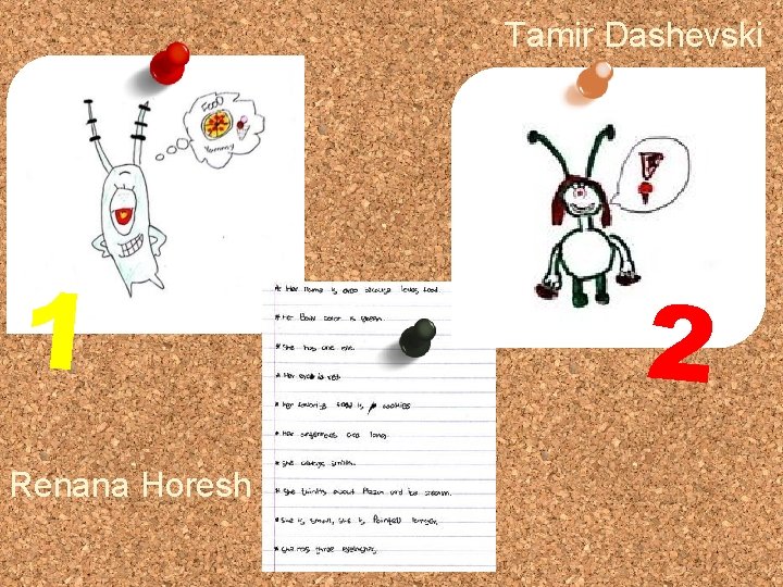 Tamir Dashevski 1 Renana Horesh 2 