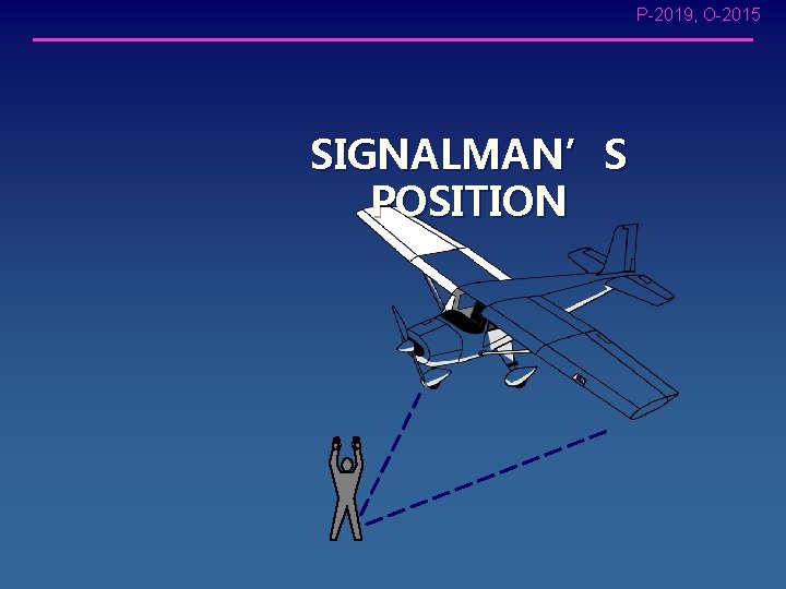 P-2019, O-2015 SIGNALMAN’S POSITION 