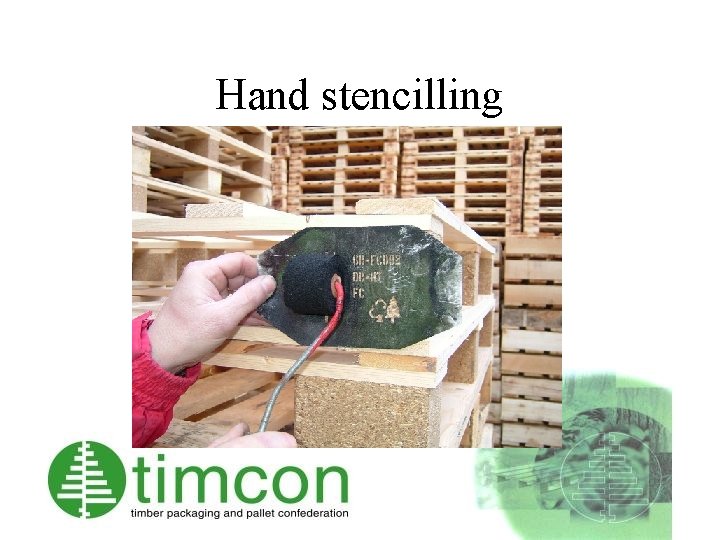 Hand stencilling 
