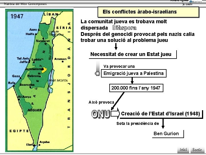 Armand figuera 3 r crèdit Història del Món Contemporani Els conflictes àrabo-israelians La comunitat