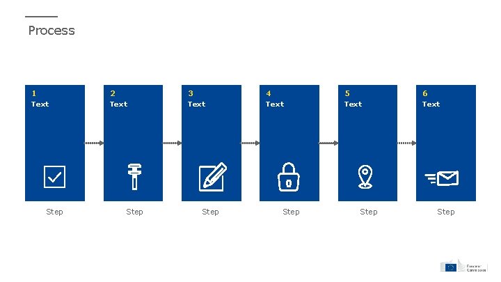 Process 1 2 3 4 5 6 Text Text Step Step 