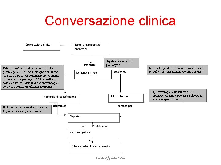 Conversazione clinica Beh, si …nel territorio vivono animali e piante e può essere una