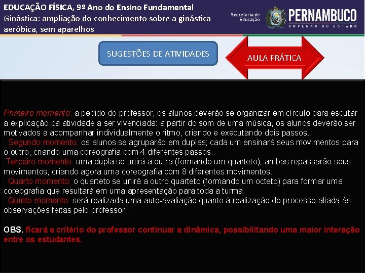 EDUCAÇÃO FÍSICA, 9º Ano do Ensino Fundamental Ginástica: ampliação do conhecimento sobre a ginástica EDUCAÇÃO FÍSICA, 9º Ano do Ensino Fundamental Ginástica: ampliação do conhecimento sobre a ginástica