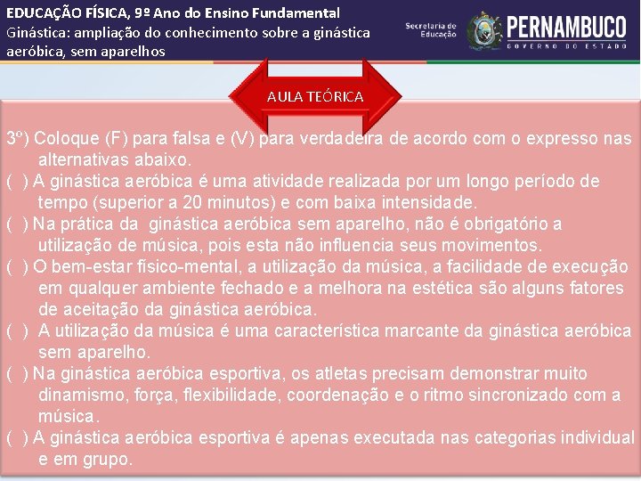EDUCAÇÃO FÍSICA, 9º Ano do Ensino Fundamental Ginástica: ampliação do conhecimento sobre a ginástica EDUCAÇÃO FÍSICA, 9º Ano do Ensino Fundamental Ginástica: ampliação do conhecimento sobre a ginástica
