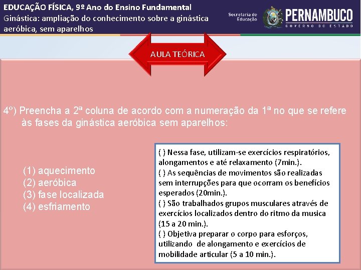 EDUCAÇÃO FÍSICA, 9º Ano do Ensino Fundamental Ginástica: ampliação do conhecimento sobre a ginástica EDUCAÇÃO FÍSICA, 9º Ano do Ensino Fundamental Ginástica: ampliação do conhecimento sobre a ginástica