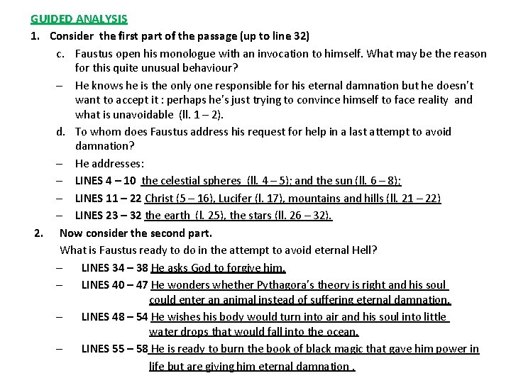 GUIDED ANALYSIS 1. Consider the first part of the passage (up to line 32)