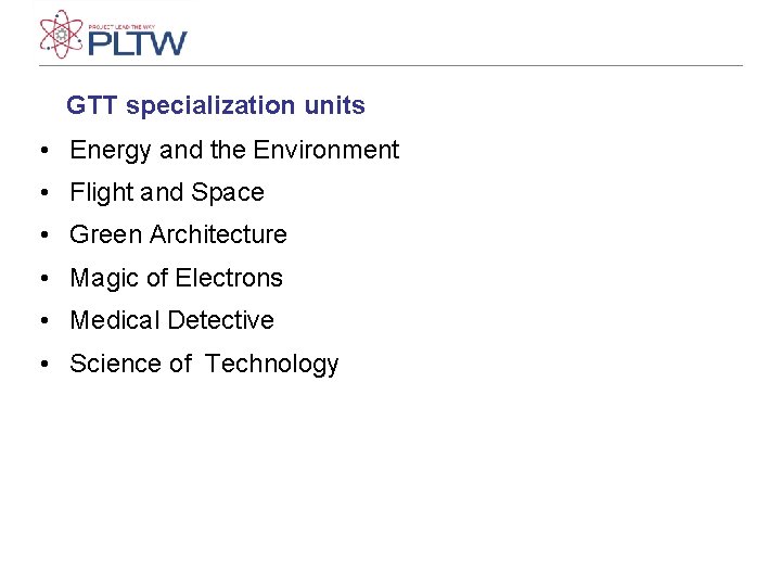 GTT specialization units • Energy and the Environment • Flight and Space • Green GTT specialization units • Energy and the Environment • Flight and Space • Green