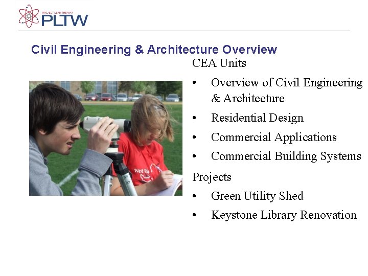Civil Engineering & Architecture Overview CEA Units • Overview of Civil Engineering & Architecture Civil Engineering & Architecture Overview CEA Units • Overview of Civil Engineering & Architecture