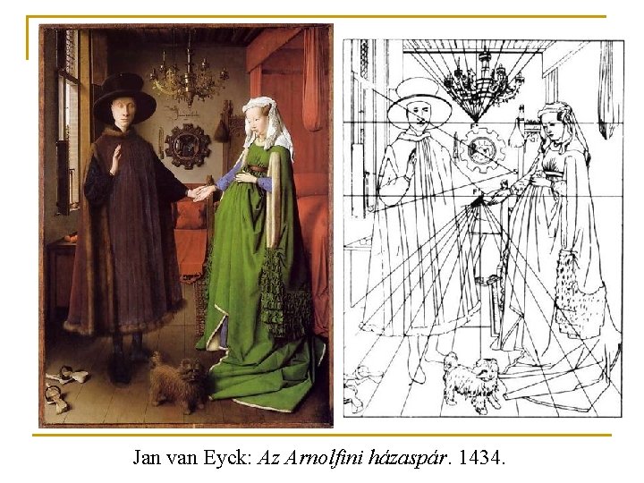 Jan van Eyck: Az Arnolfini házaspár. 1434. 