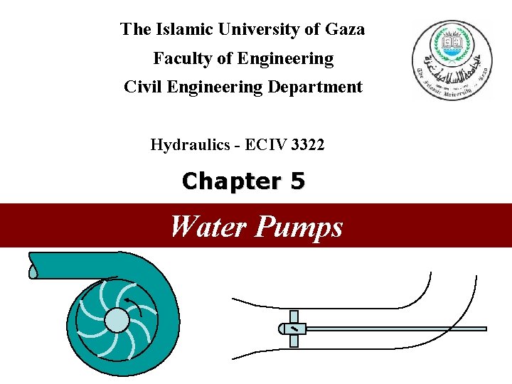 The Islamic University of Gaza Faculty of Engineering Civil Engineering Department Hydraulics - ECIV