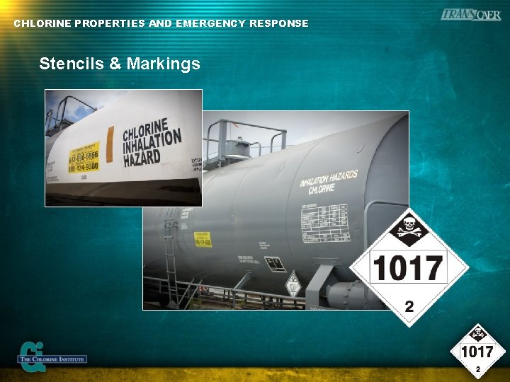CHLORINE PROPERTIES AND EMERGENCY RESPONSE Stencils & Markings 