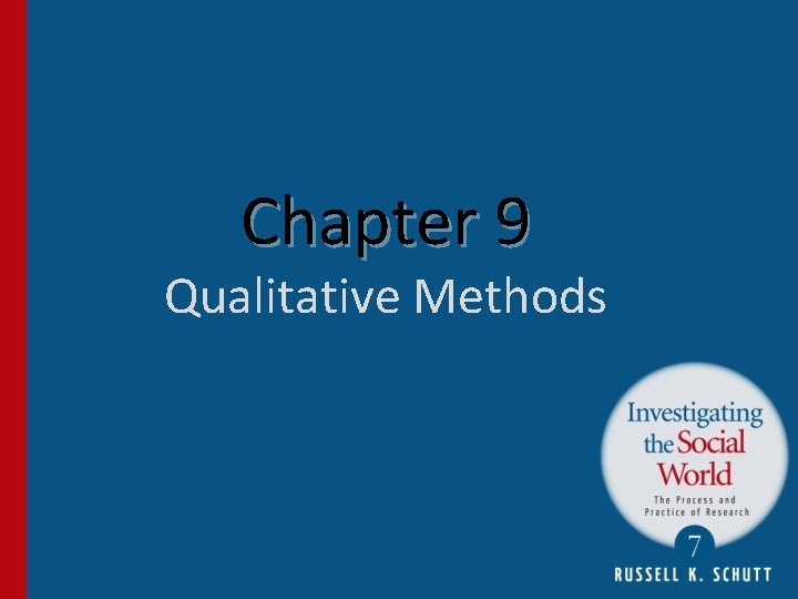 Chapter 9 Qualitative Methods 